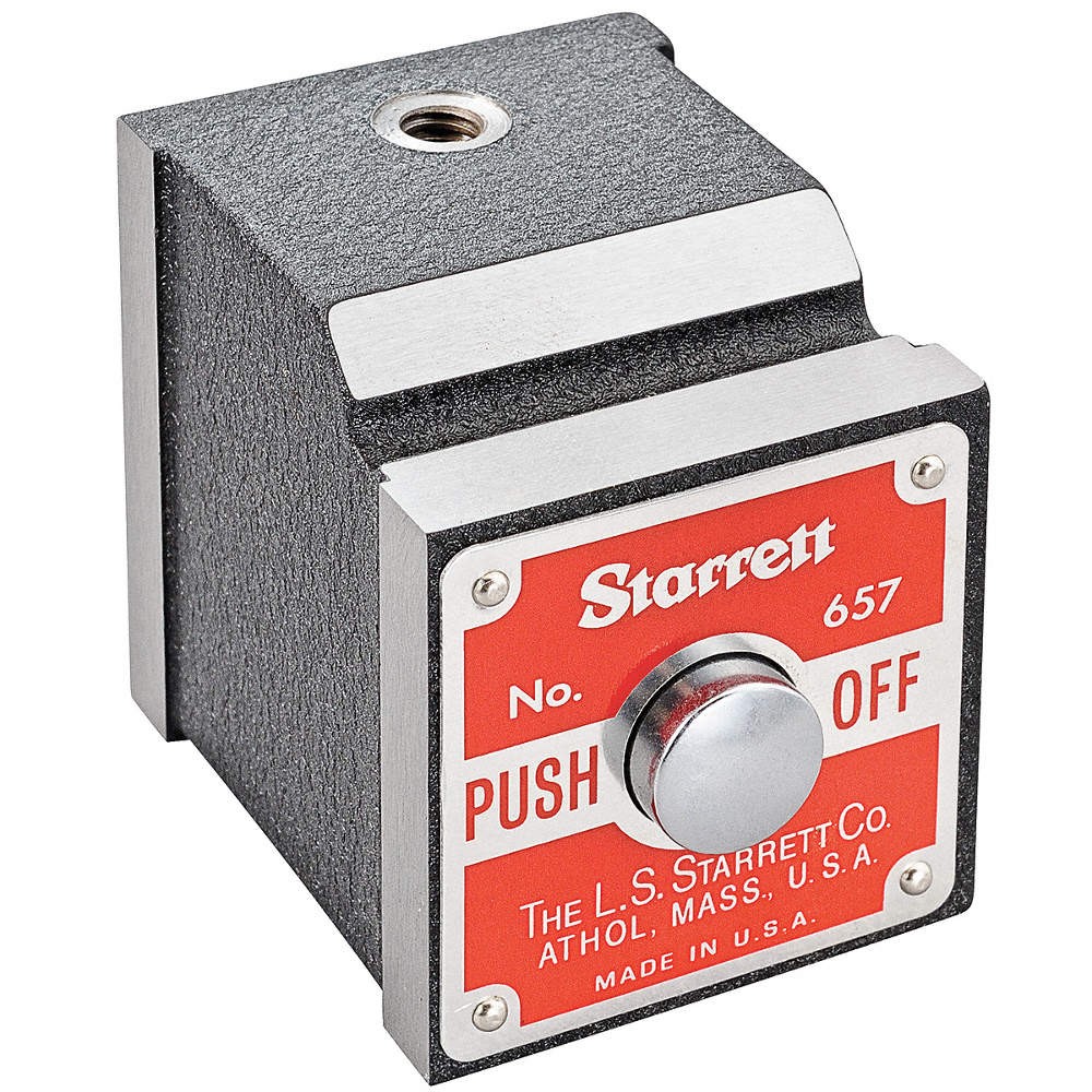 STARRETT 657P Magnetic Indicator Holder,100 Lb,1/4-20 6NAZ4