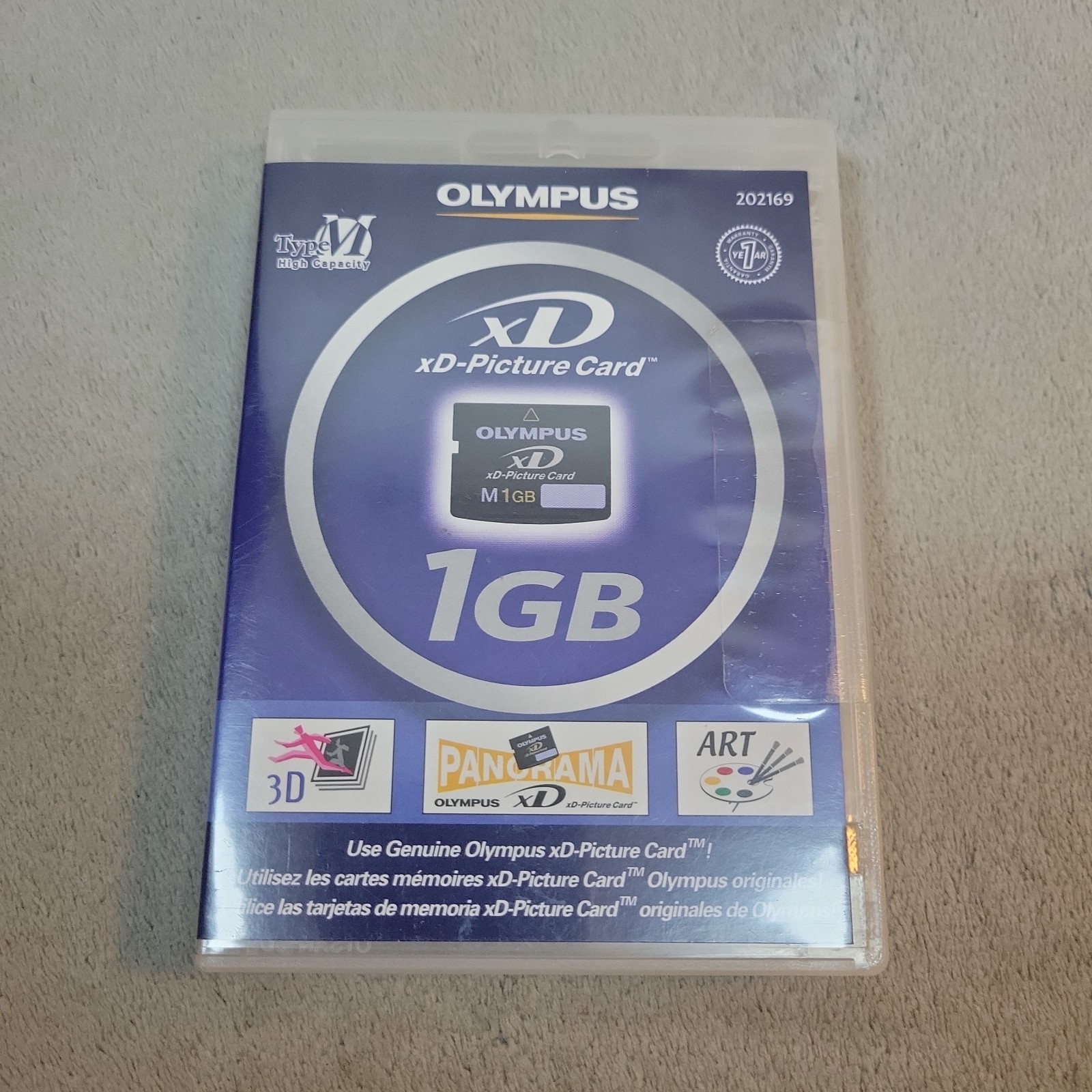 Olympus 1GB Type M xD-Picture Card Memory Card - NEW SEALED Made in Japan