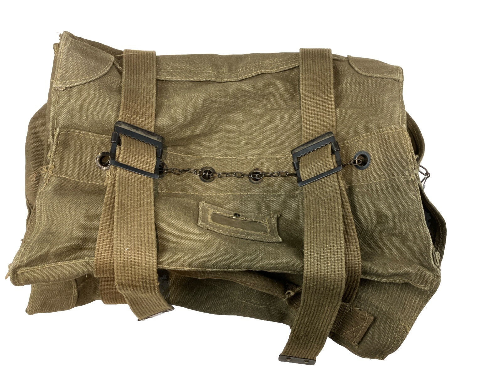 VINTAGE ITALIAN STYLE CANVAS MILITARY GEAR BAG , Ruck Sack, Duffel or Ditty Bag