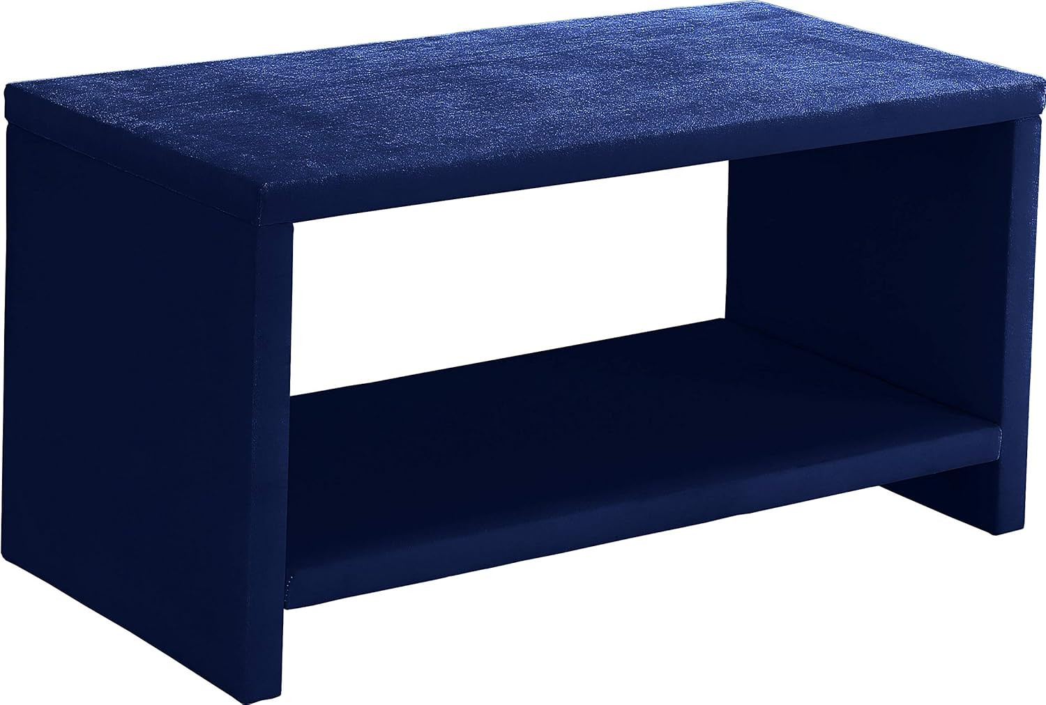 Modern Velvet Nightstand - Navy Blue, 31.5" W x 16.5" D x 16.5" H