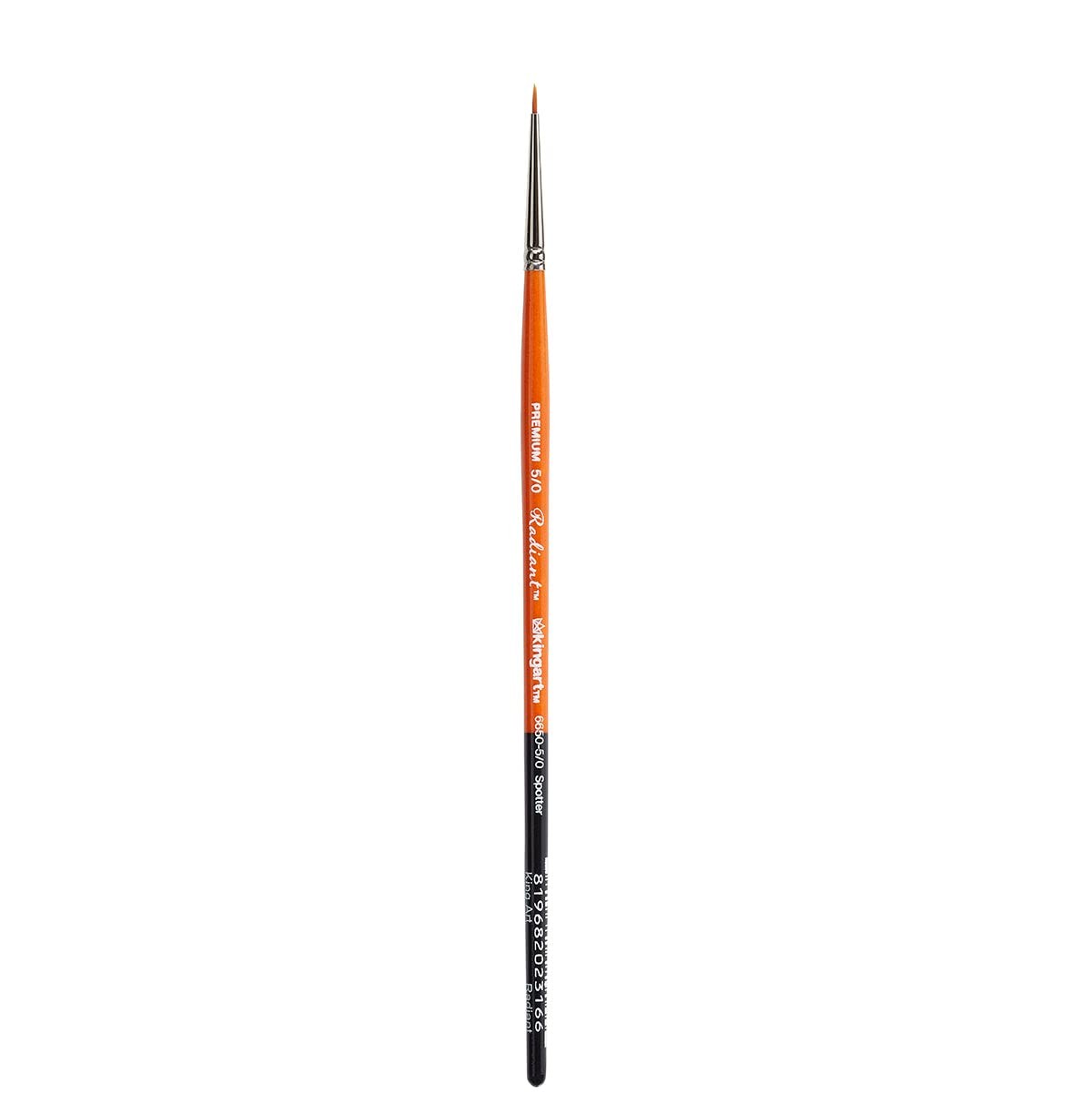 Premium Radiant 66505/0 Spotter Series Artist Brush, Synthetic Taklon Hair, S...
