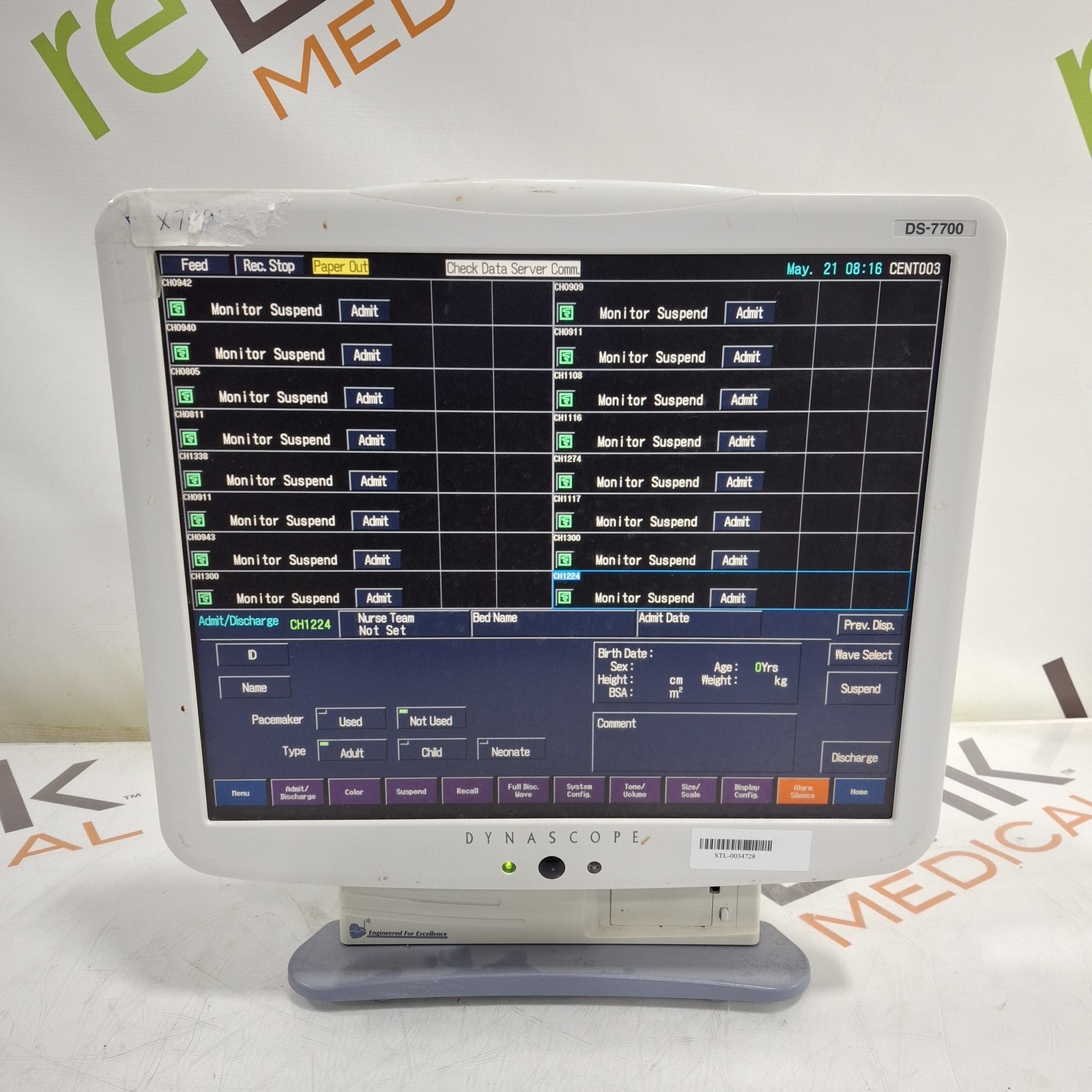 Fukuda Denshi Dynascope DS-7700 Patient Monitor