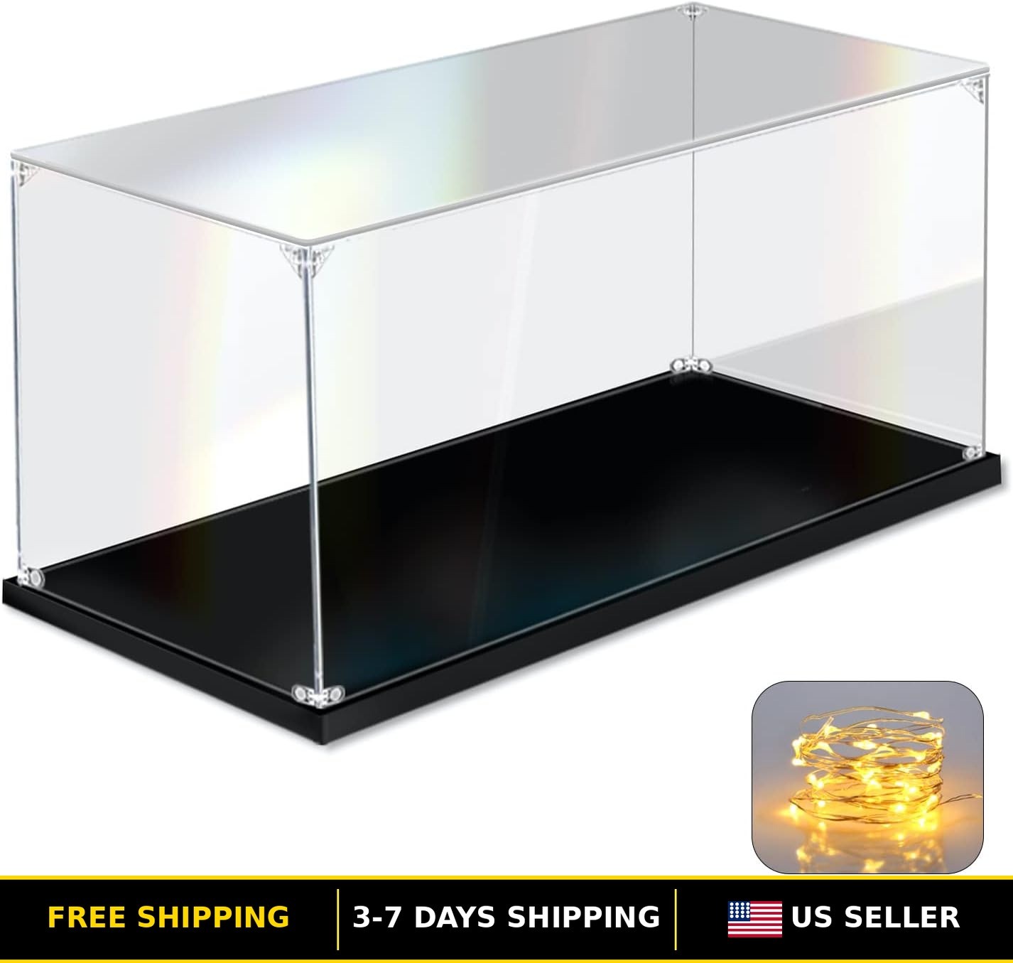 Acrylic Display Case for Collectibles Assemble Clear Acrylic Display Box for Leg