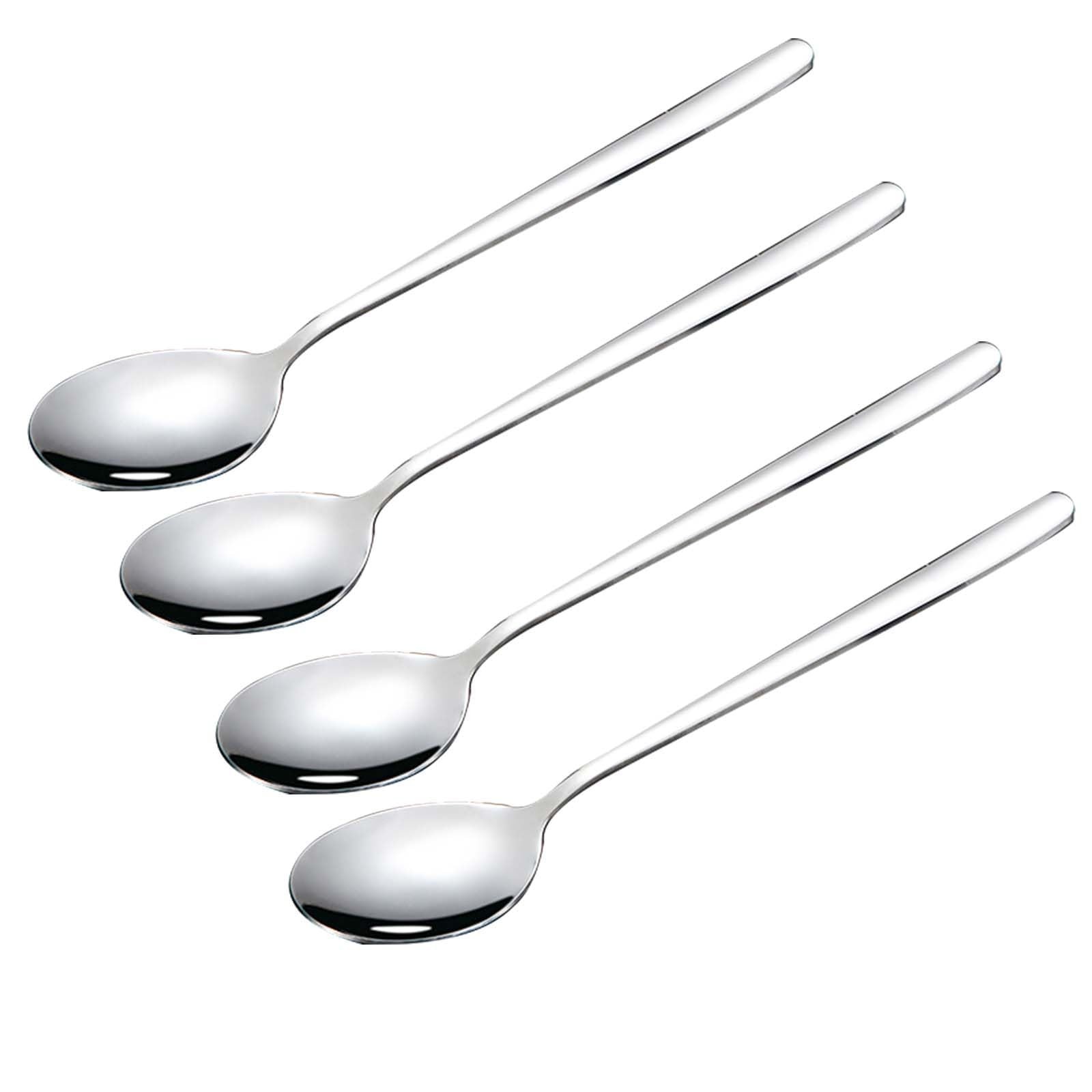 Large Soup Spoon Stainless Steel Dishwasher Safe Dinner Big Teaspoons with Ro...