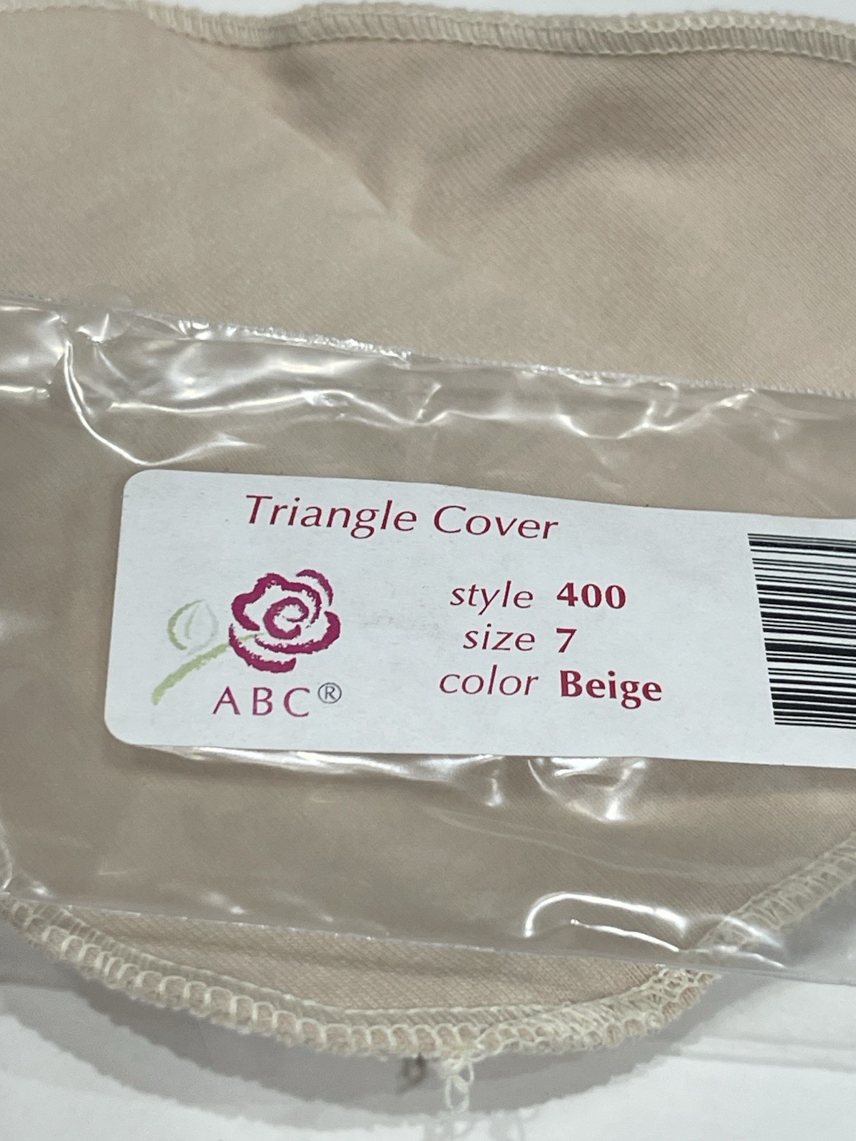 ABC Convex Lightweight Breast Form Triangle Size 7 Style 10243 With Cover Case