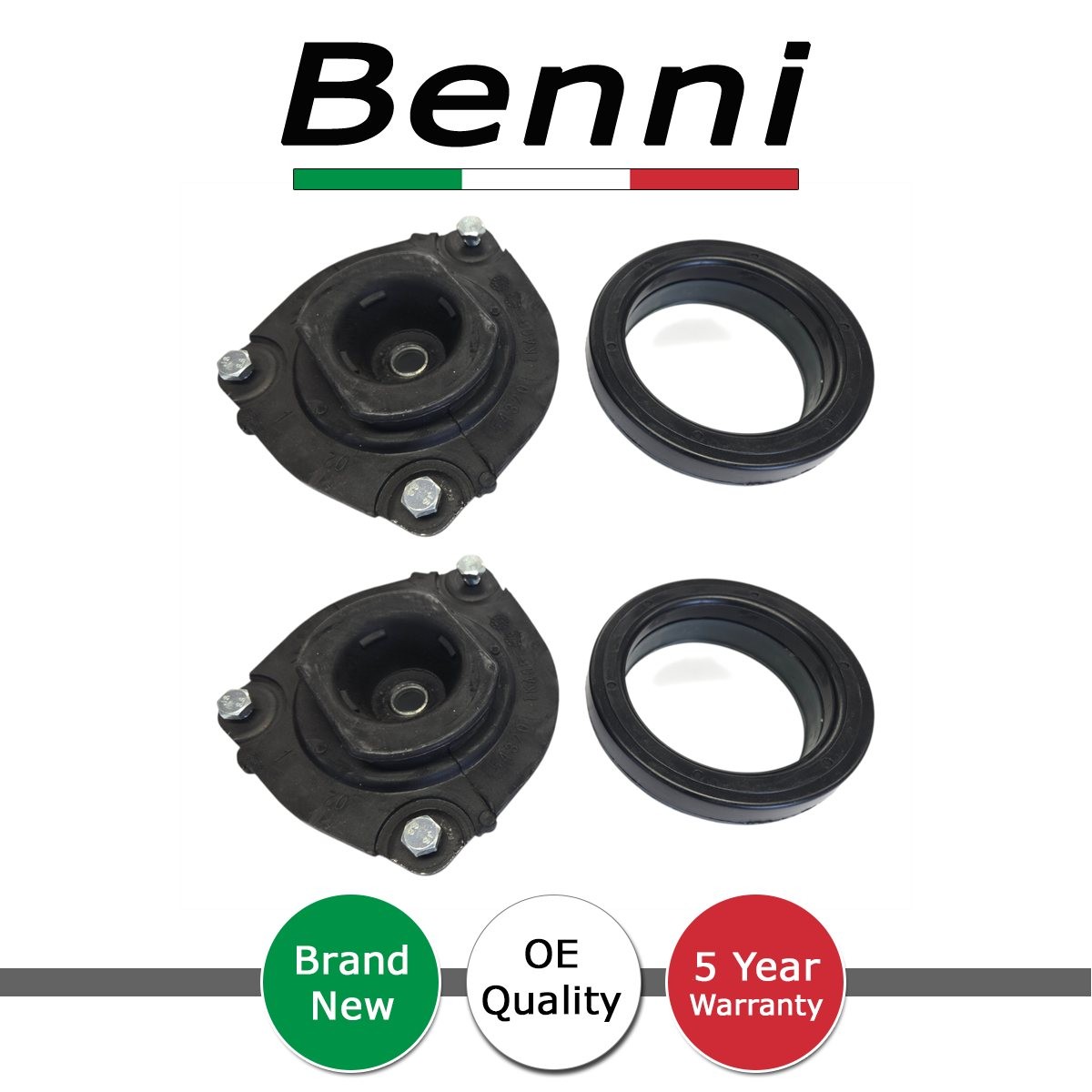2x Strut Top Mount Front Benni Fits Nissan Juke Leaf Pulsar + Other Models