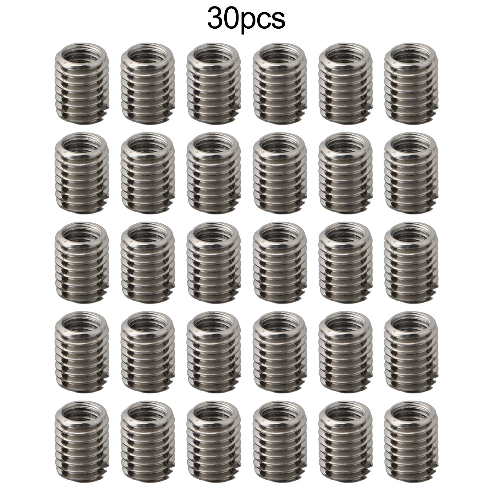 Thread Reducer Inserts Outer M8*1.25 Threaded 10MM 30pcs Adapter Hardware