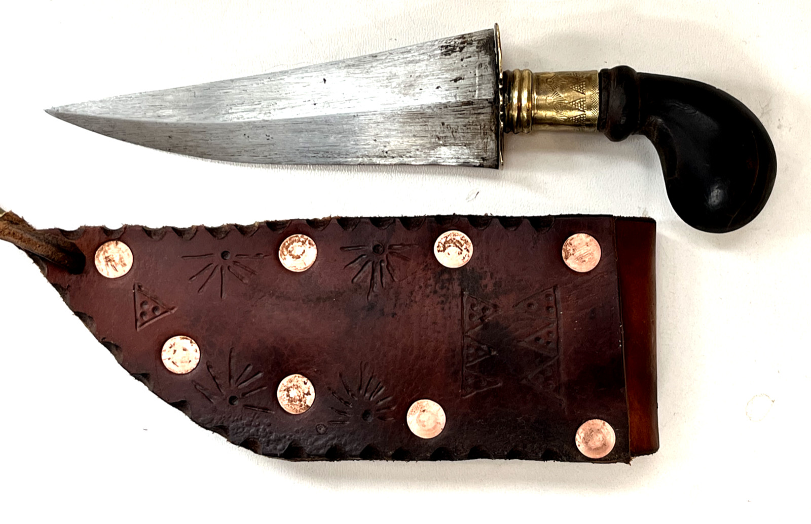 Antique/ VTG Philippines Dagger Knife Puñal Gunong Weapon of Moroland
