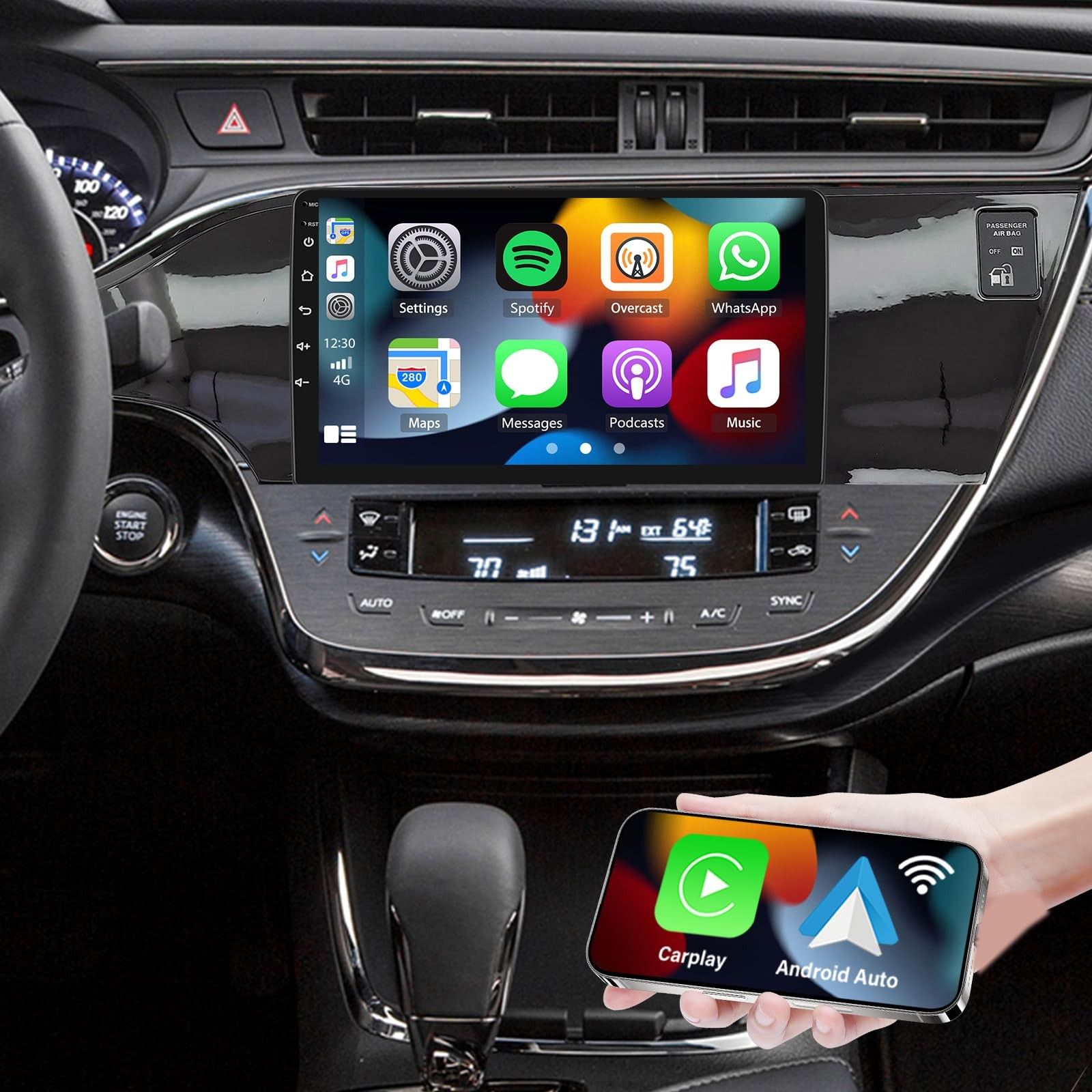 Toyota Avalon 2013-2018 9" Car Stereo CarPlay Android Auto GPS Backup Camera