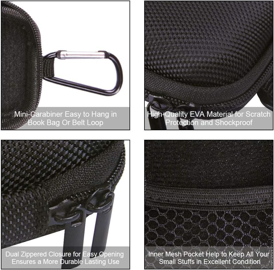 Lightweight Protective EVA Hard Shell Case for MP3 Players & Accessories - 6"