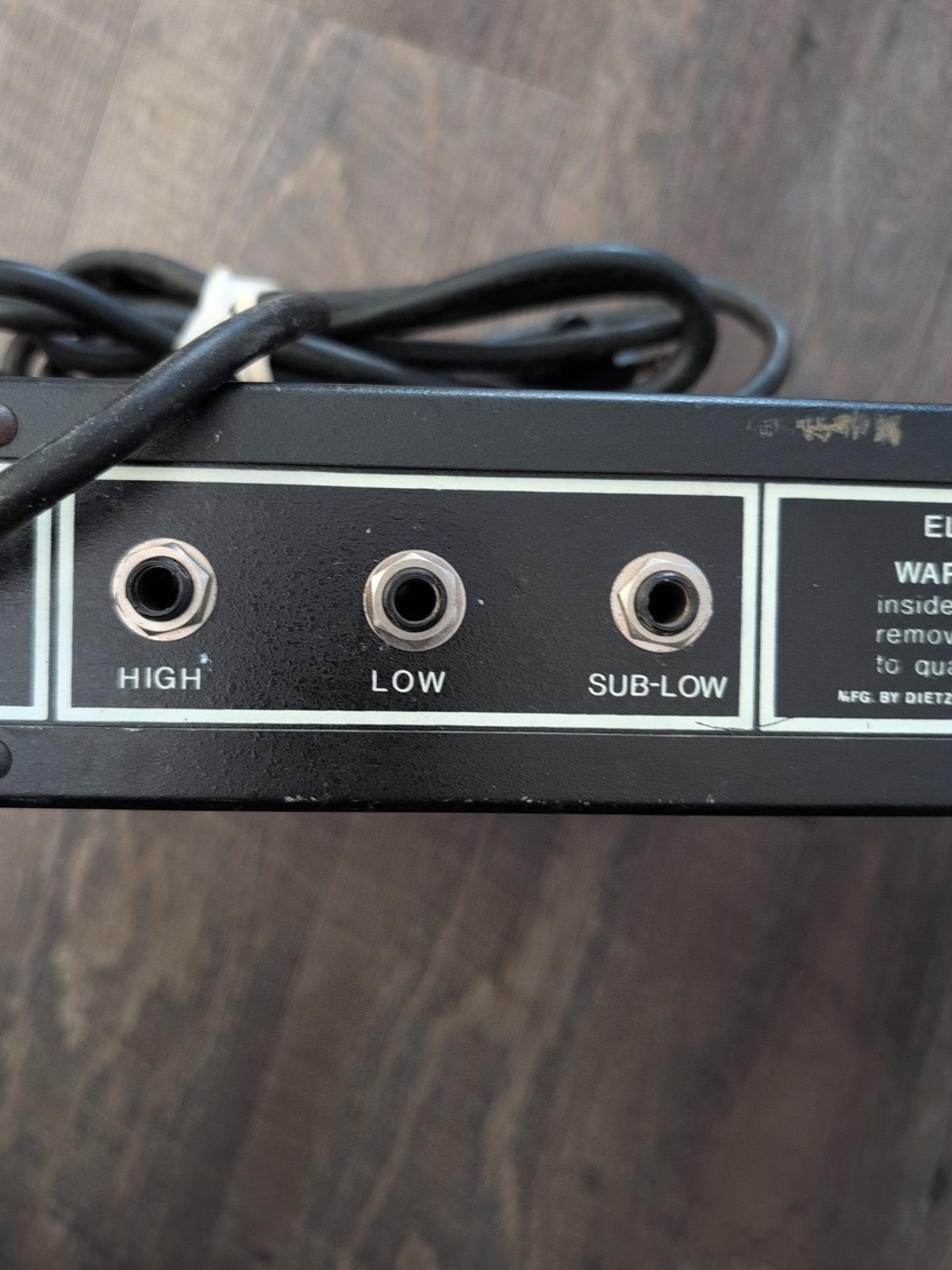 Dietz Electronic Crossover Precision Audio Rack Mount Vintage