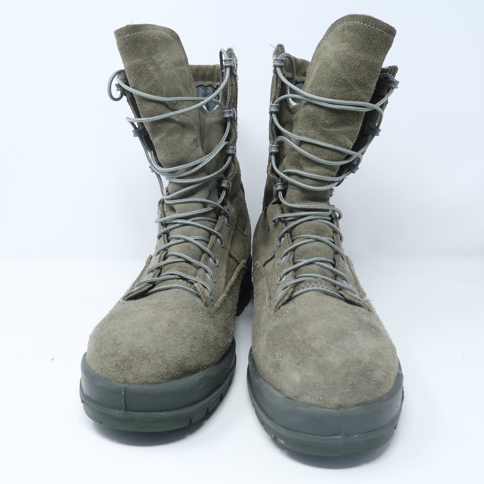 BELLEVILLE Boots 675ST Combat Boots Steel Toe Seude Gore-Tex Green Size 9