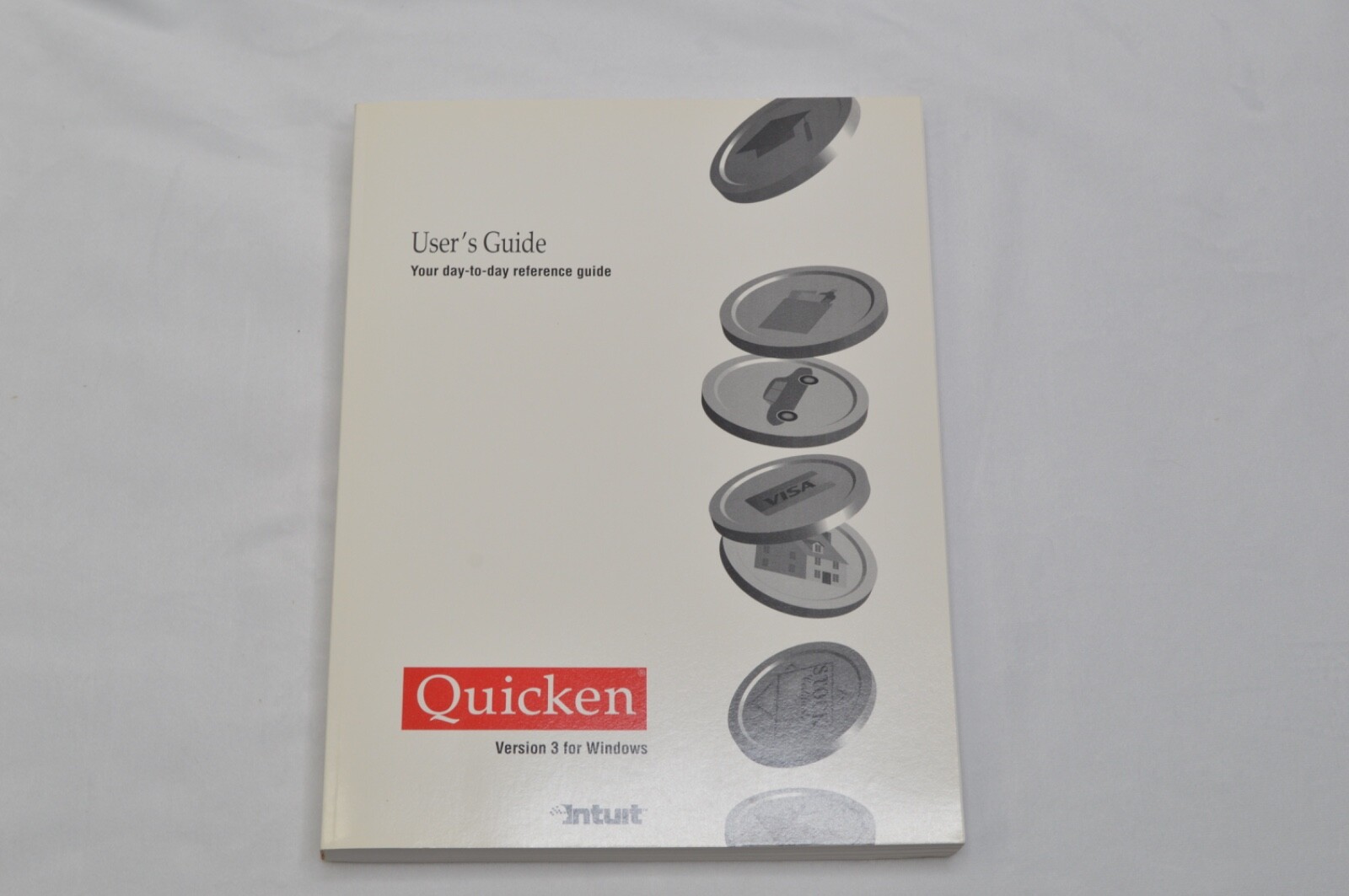 QUICKEN FOR WINDOWS PC SOFTWARE Big Box Complete 1993 version 3 - Floppy Disks -