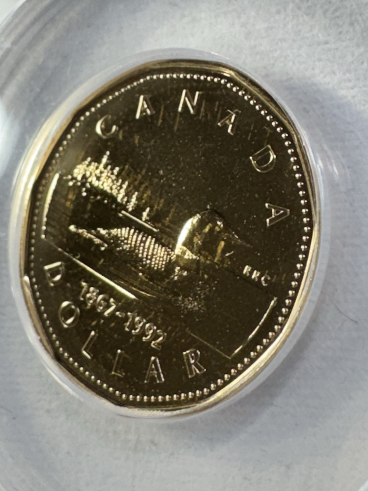 1992 Canada $1 Loonie Specimen Graded SP 68 by ANACS