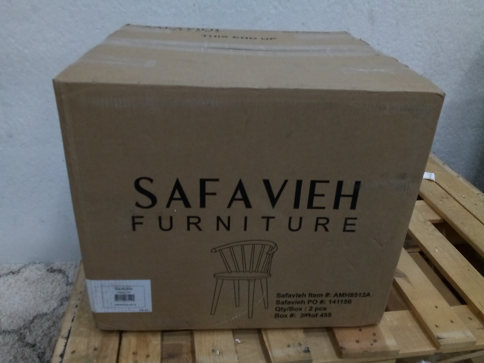 Safavieh Curved Spindle Side Chair, Reduced Price 2172720550 AMH8512A-SET2