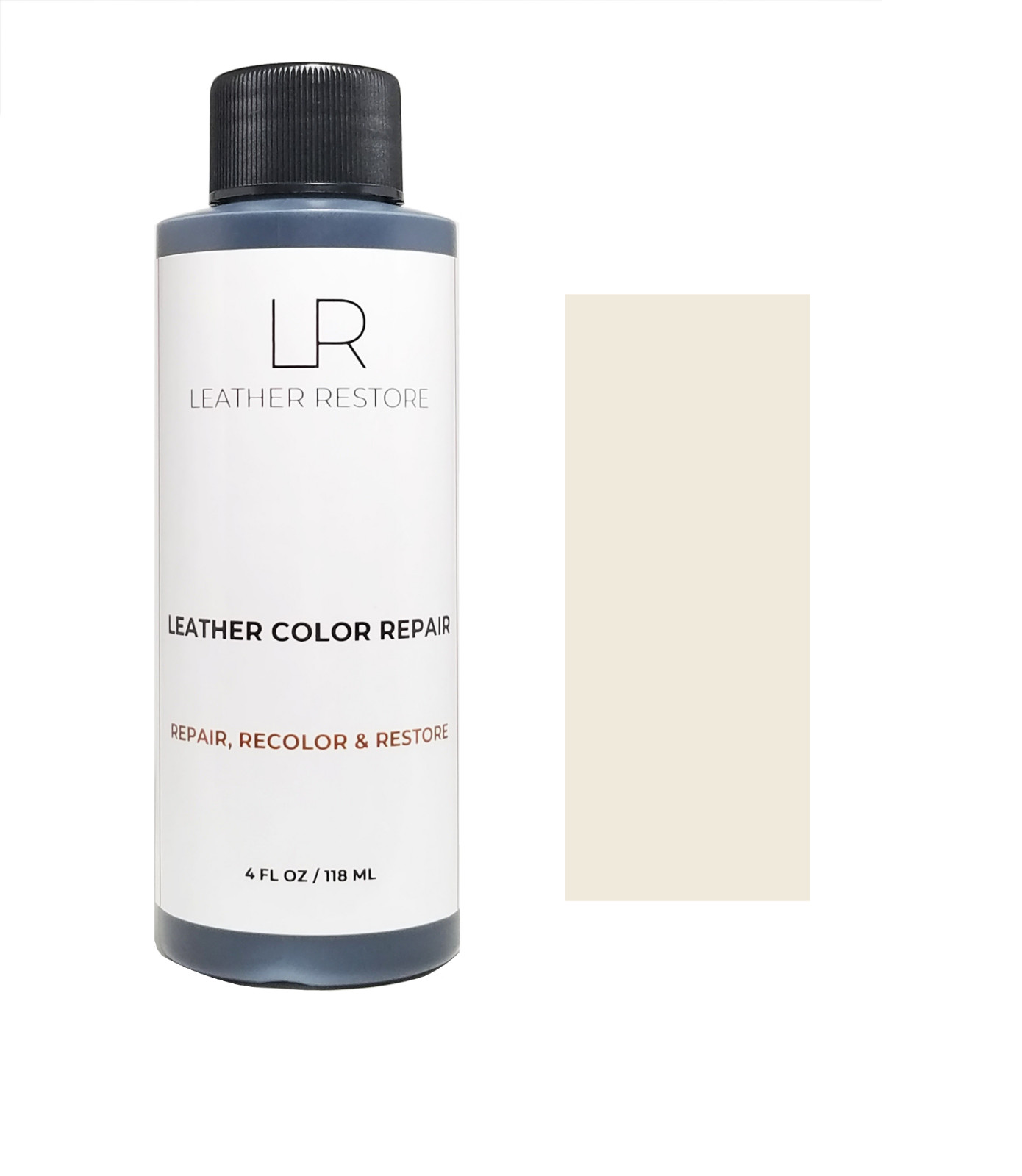 Off-White Leather Color Repair 4 Oz Recolor Restorer Couch Furniture Vinyl Car
