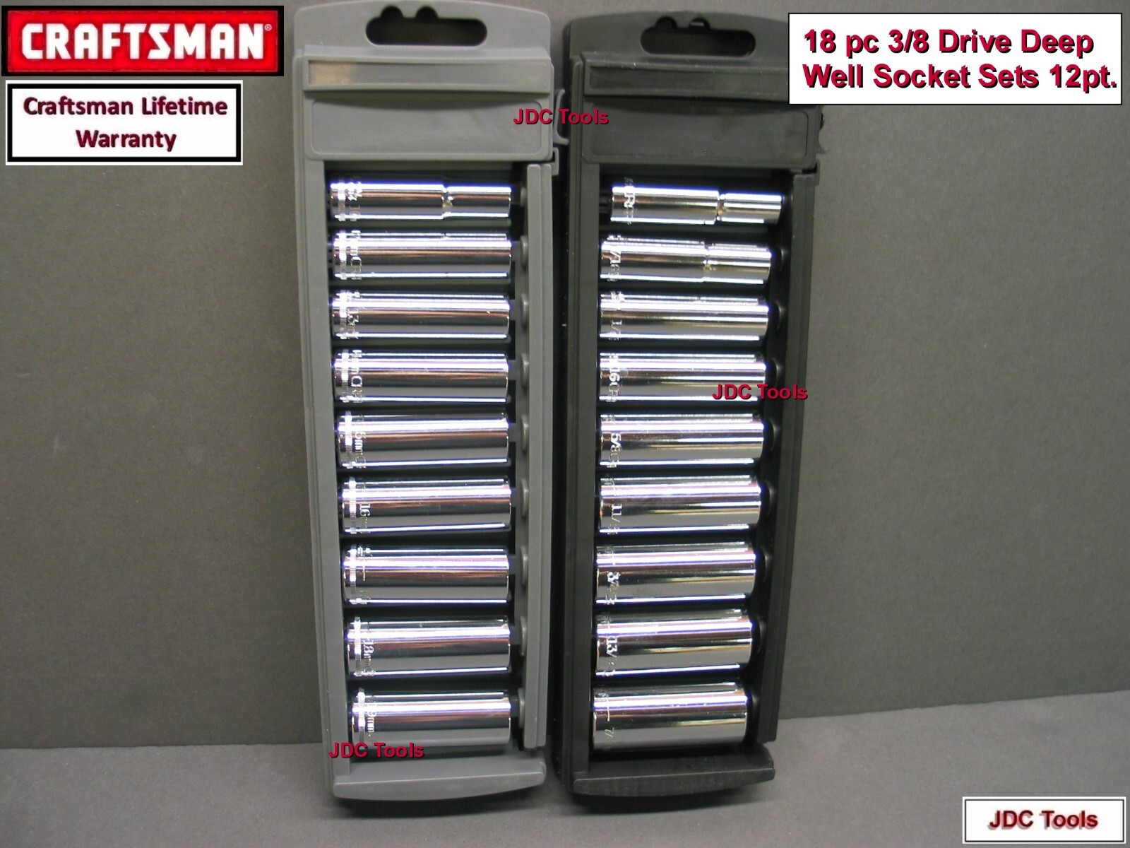 Craftsman 18 pc 3/8 Deep Socket Set
