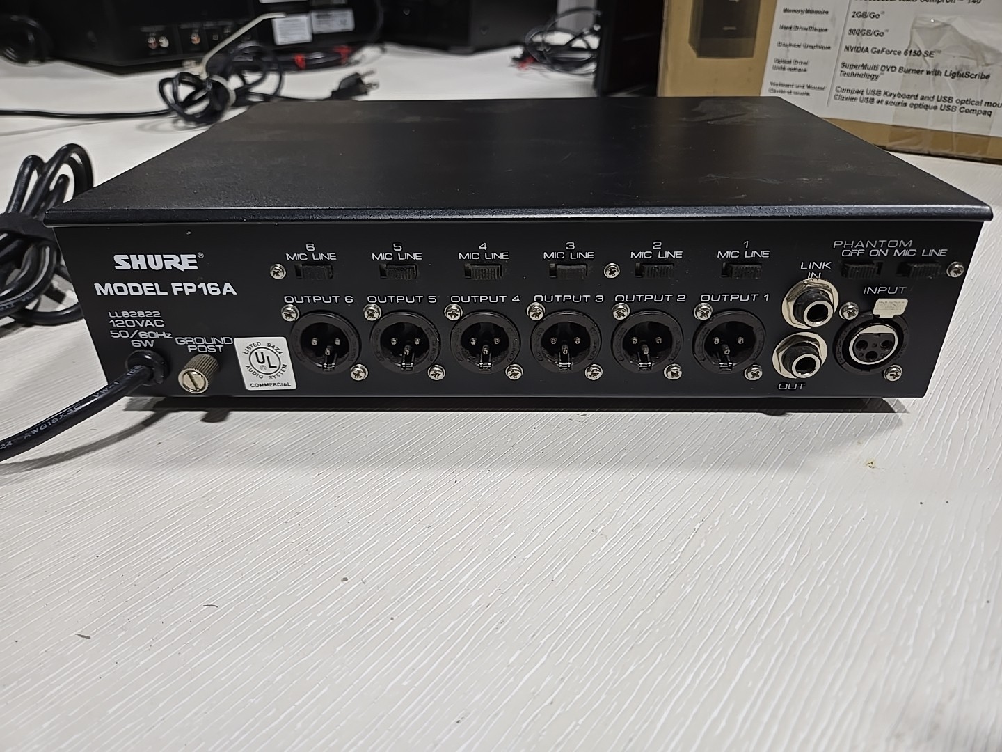 Shure FP16A 6-Output Distribution Amplifier