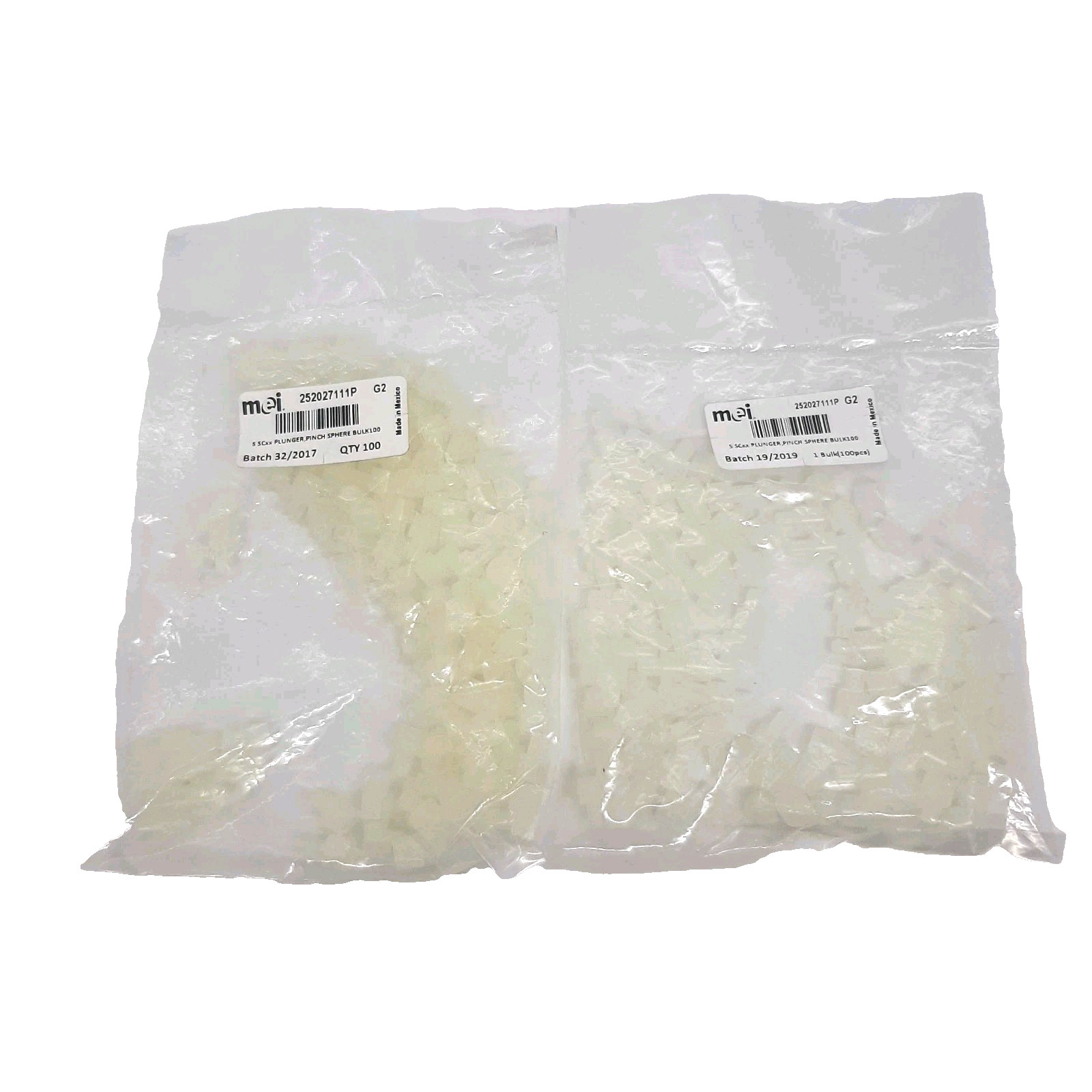 MEI 252027111P G2 Plunger Pinch Sphere Bulk of 200 Lot