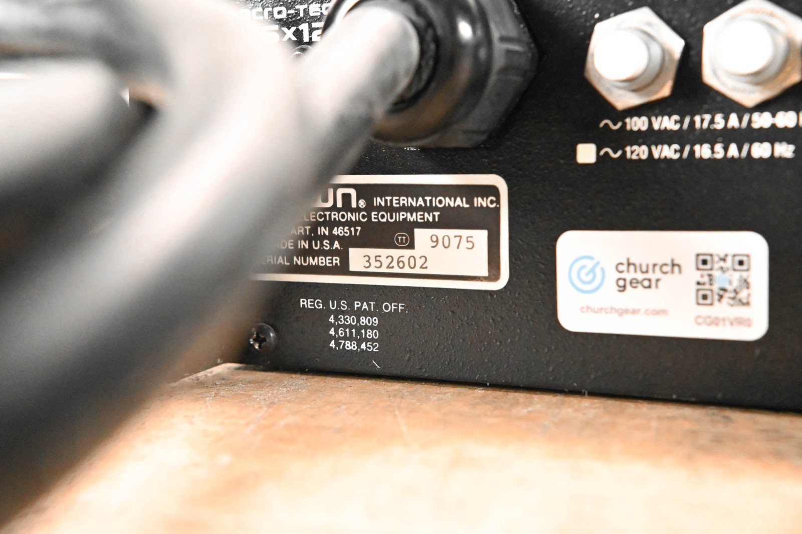 Crown Macro-Tech 36x12 2-Channel Power Amplifier CG01VR0