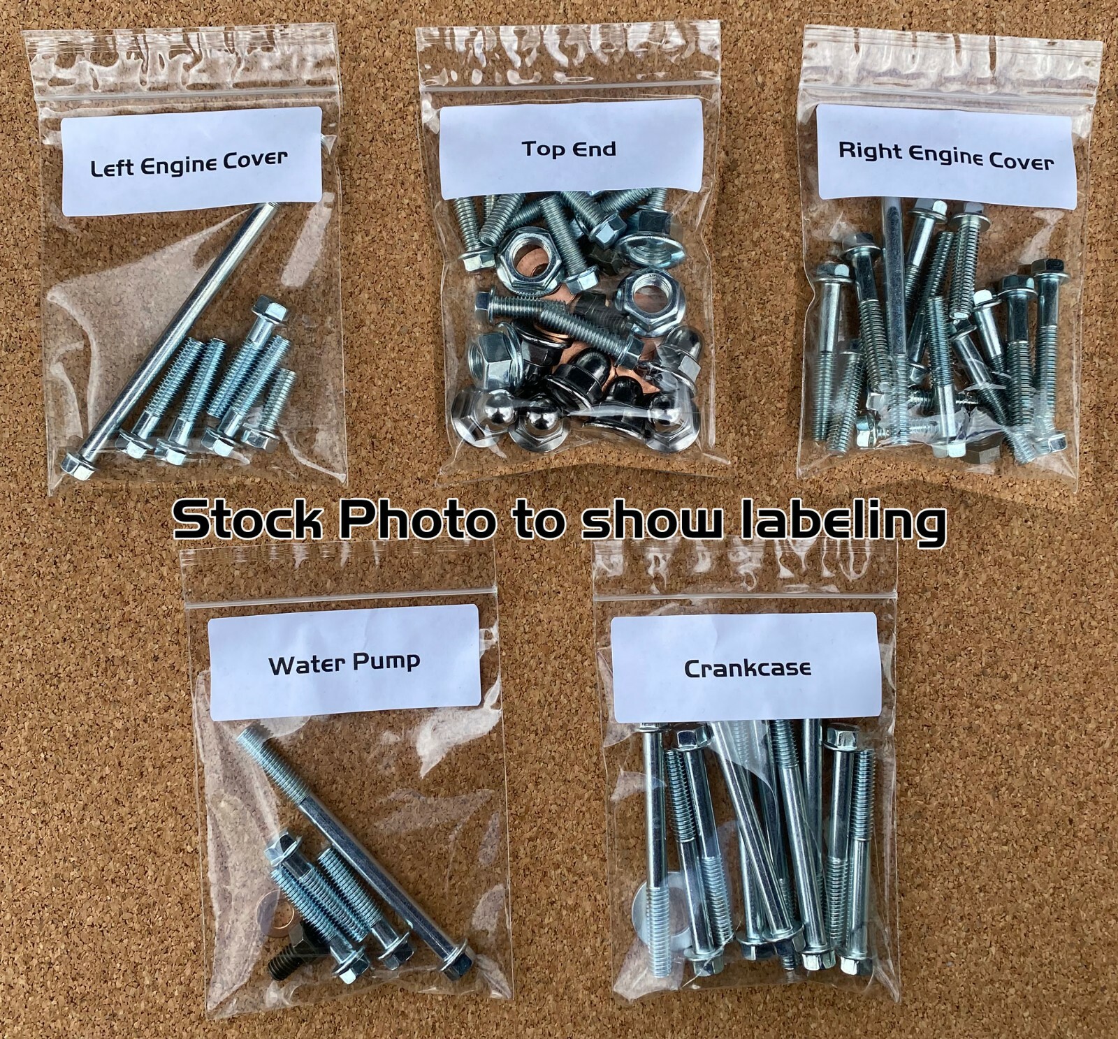 CR125 Engine Rebuild Bolt Kit for Honda CR 125. Specbolt Factory ZINC Fasteners
