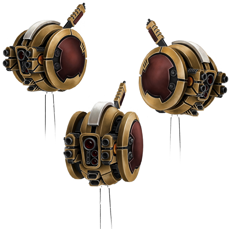 Wargame Exclusive Greater Good Gun Drones x3 28mm