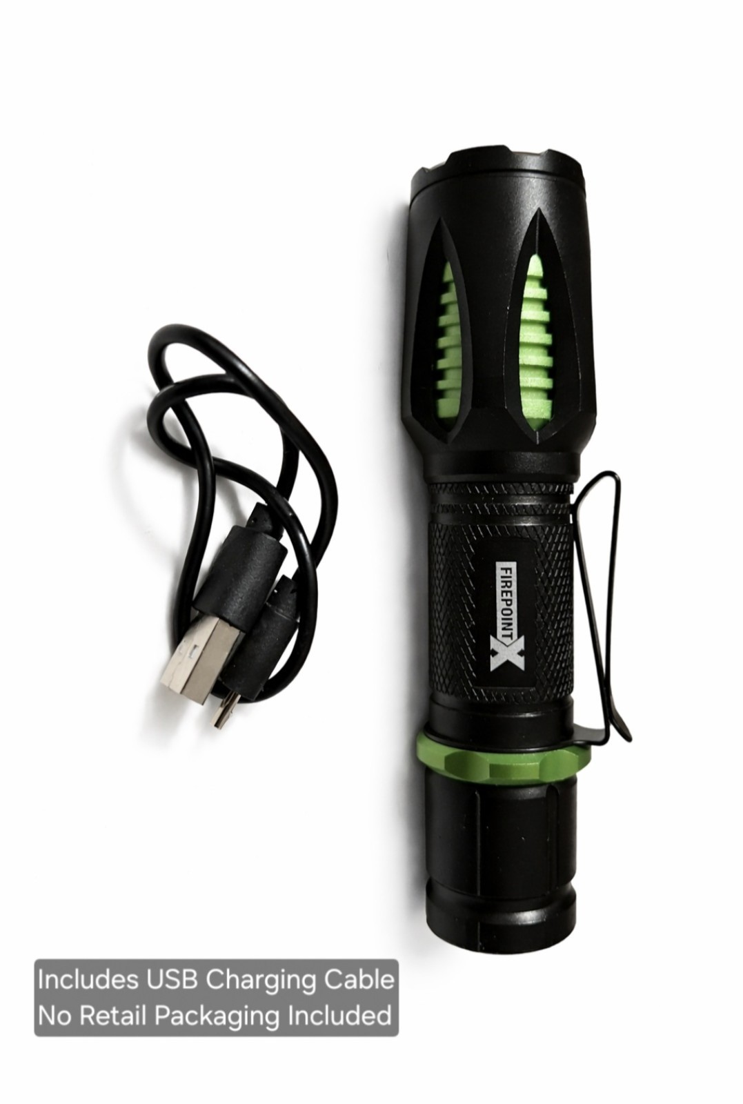🔦 ⭐ Firepoint X Rechargeable LED Flashlight USB Li-Ion Tactical Bright