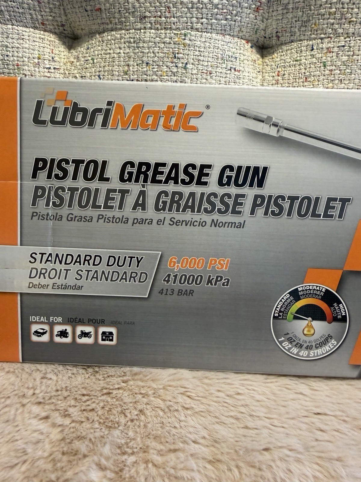 LubriMatic 30-303 Standard Duty Pistol Grip Grease Gun w/ Textured Barrel - NEW
