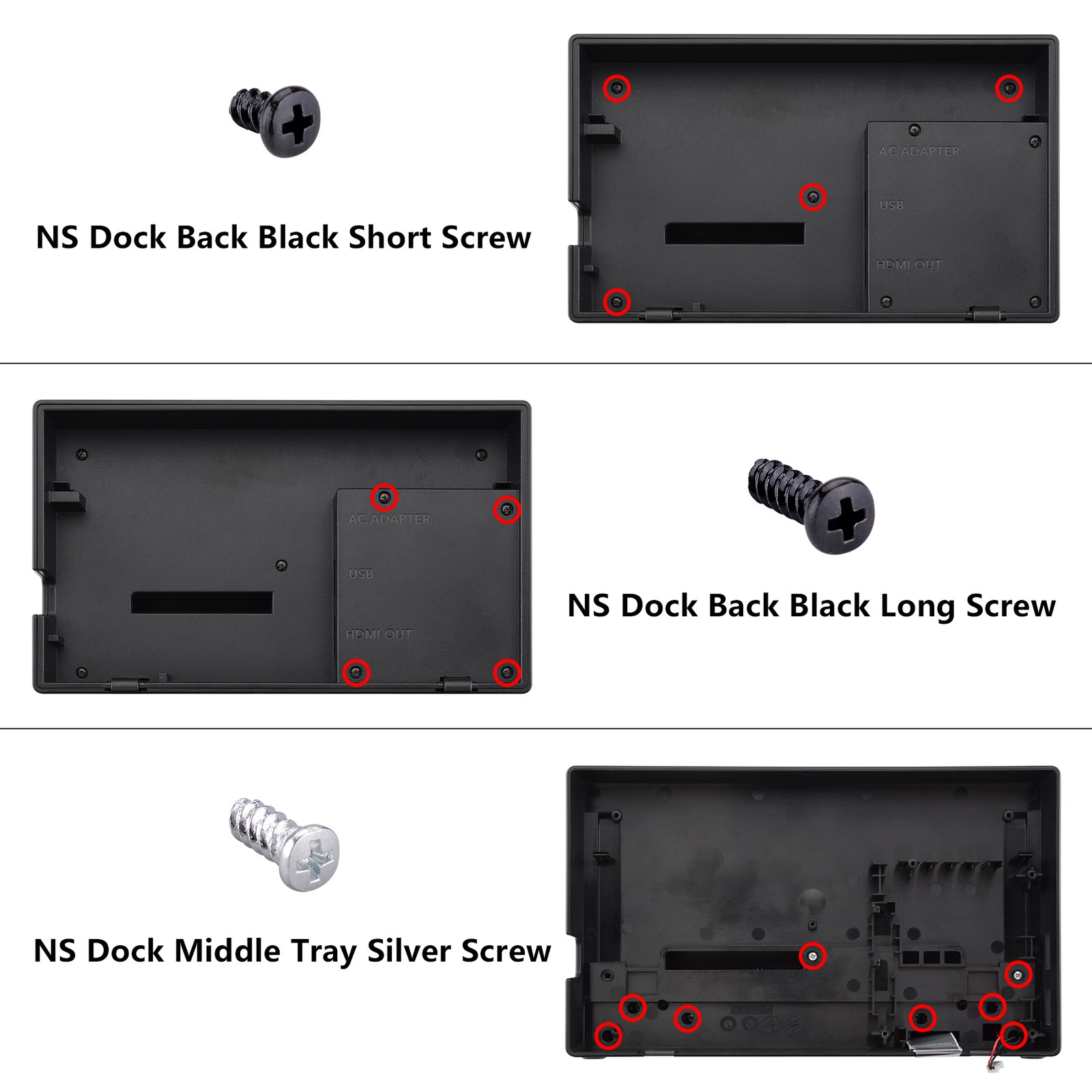 The Great Wave Custom Faceplate Housing Shell Fix Part for Nintendo Switch Dock