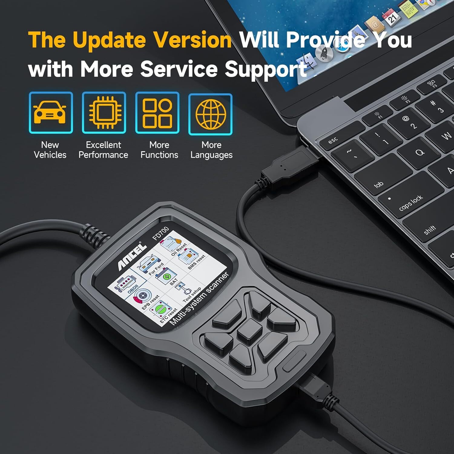 Automotive All System OBD2 Scanner Fit for Ford Lincoln Mercury Disgnostic Tool