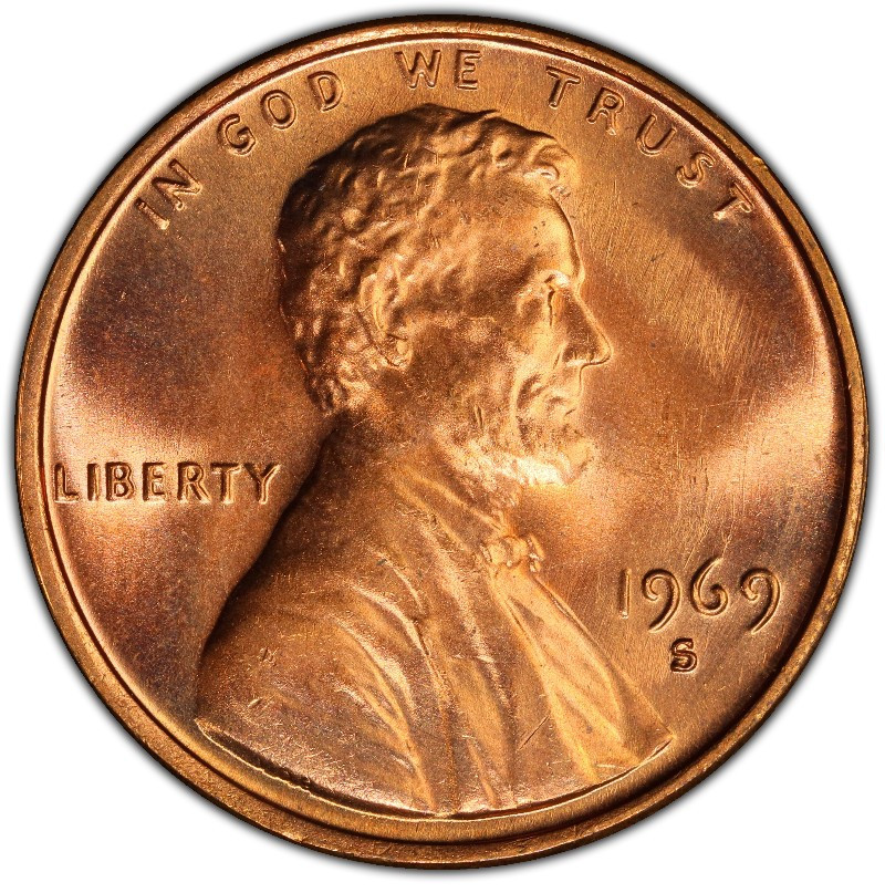 1969-S Mint State Lincoln Memorial Cent 1C
