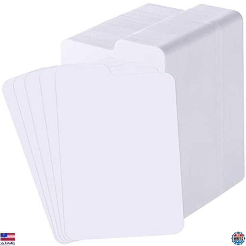 Lewtemi White Trading Card Dividers Plastic Card Separators Organizer for Sport