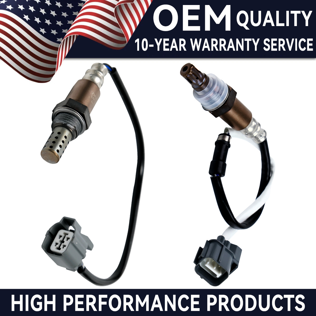 OEM 2PCS Upstream + Downstream O2 Oxygen Sensor For 2003-2011 Honda Element 2.4L