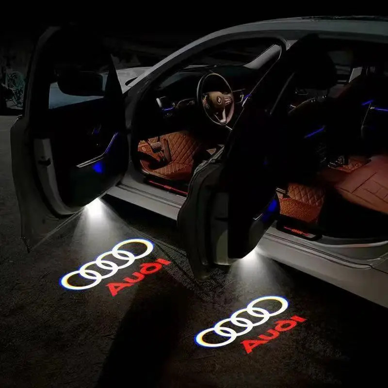 Welcome Lights Audi Logo Projector Logo Doorman Lights Sline LED Car Lamp