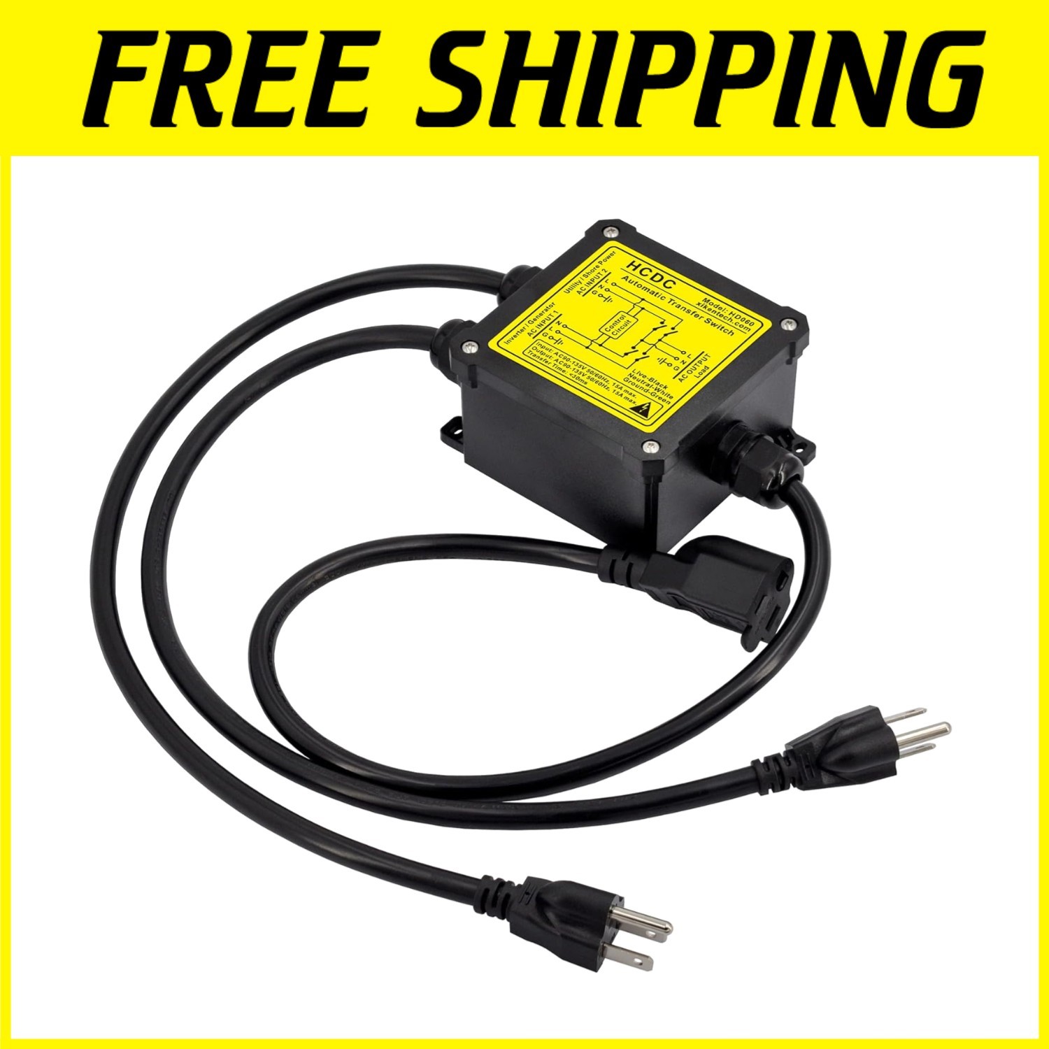 HD067/120V30A ATS Auto Transfer Switch, 304 Stainless Steel