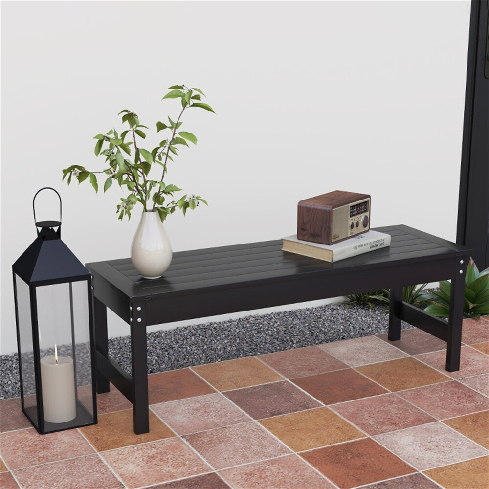 Outdoor Bench Recyclable HDPE Structure Resists Weather and UV