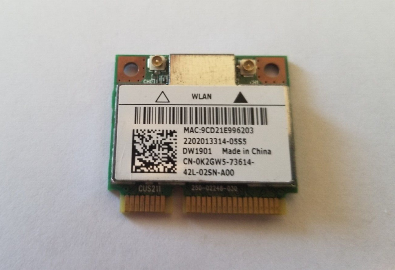 ATHEROS DUAL BAND N + BLUETOOTH BT WIRELESS WIFI CARD DW1901 0K2GW5