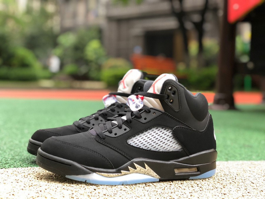 AJ5 Retro OG Retro Black Fire Red Metallic Silver "845035-003"