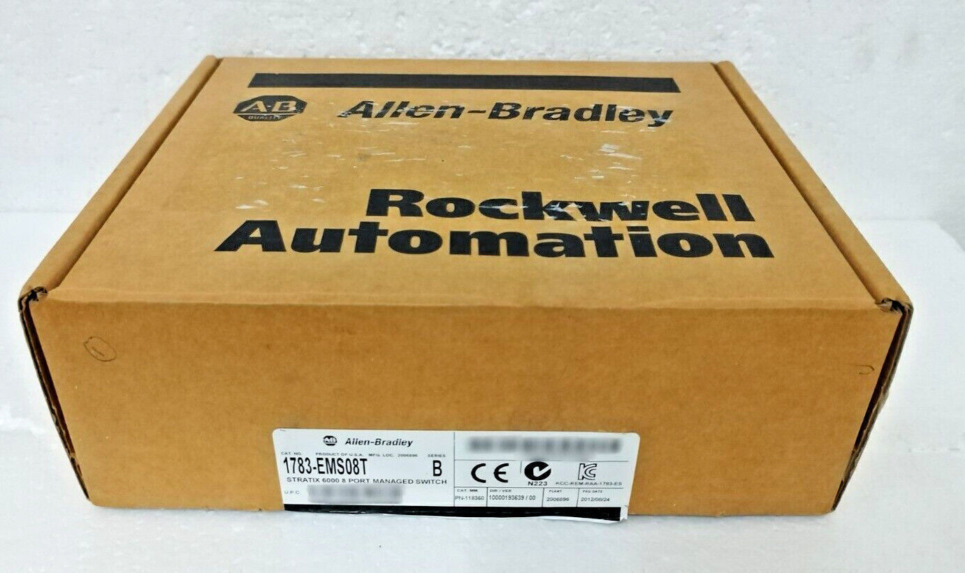 AB 1783-EMS08T Stratix 6000 8 Port Managed Switch Free Shipping