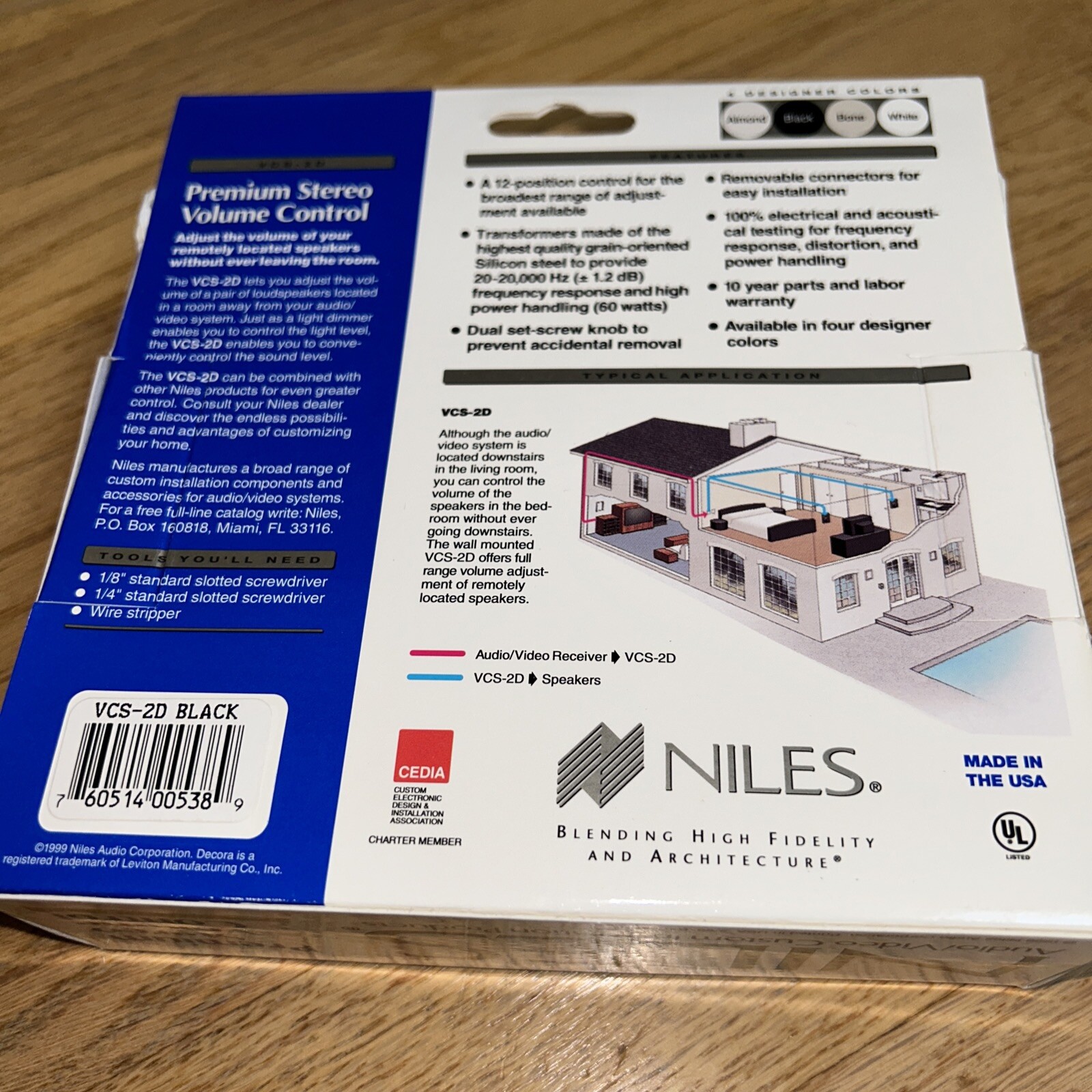 New in Box - NILES VCS-2D PREMIUM STEREO VOLUME CONTROL - Black