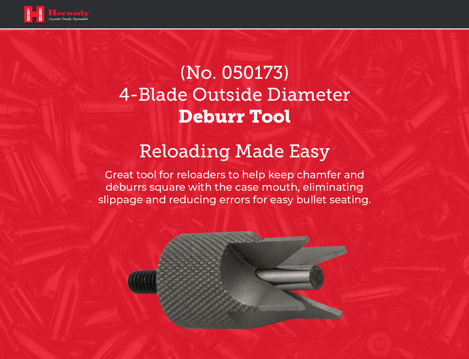 Hornady 4 Blade OD Deburring Tool