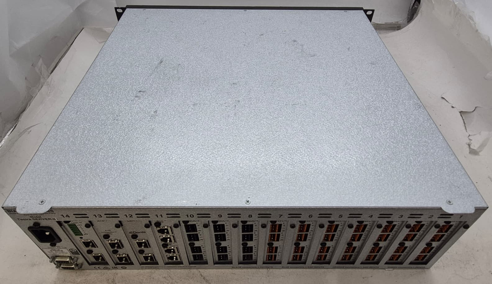 Biamp Tesira SERVER-IO w/ 14 Module Cards (Read Description)