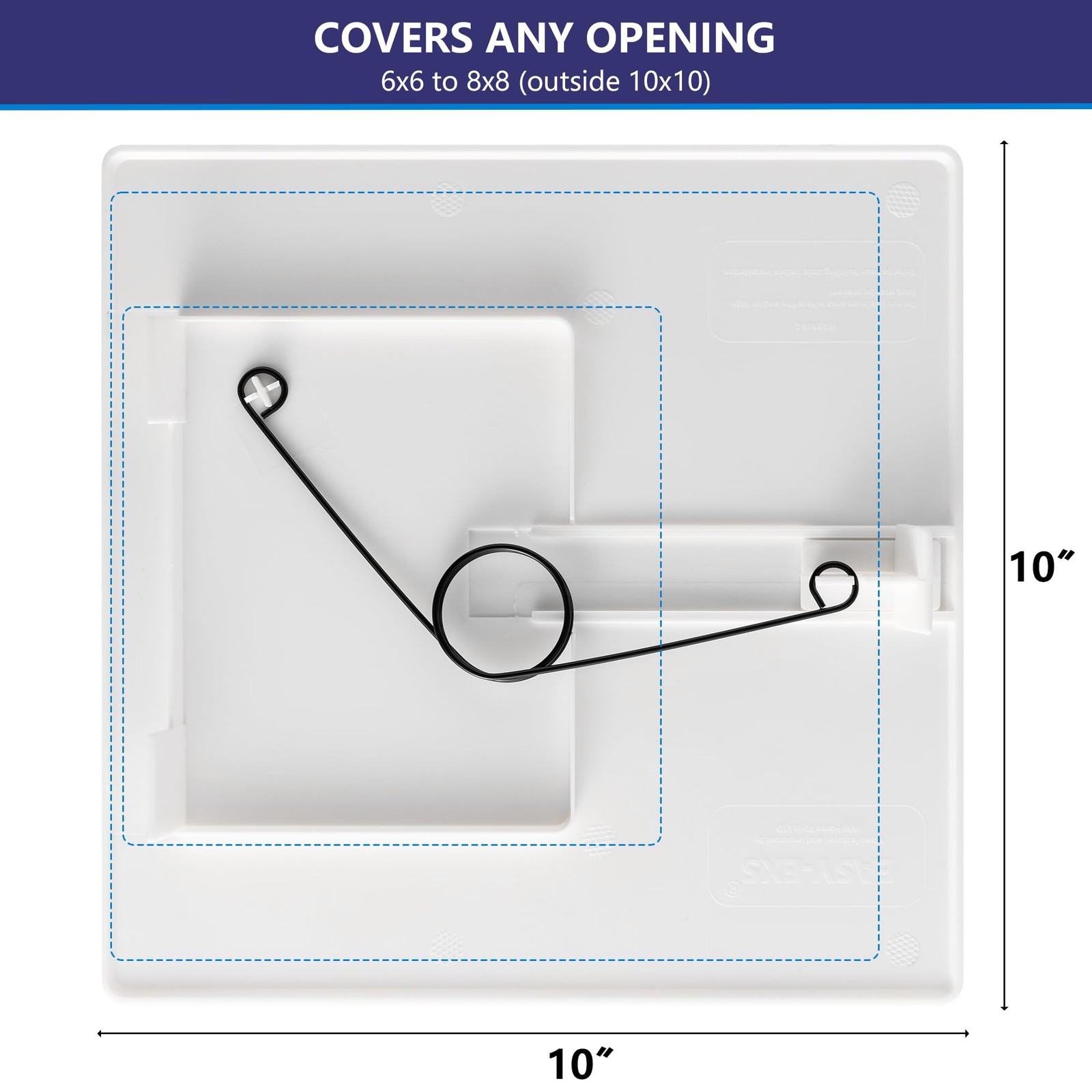 8x8 External 10x10 Spring-Fit Access Panel, Square, Wall, Ceiling, Door