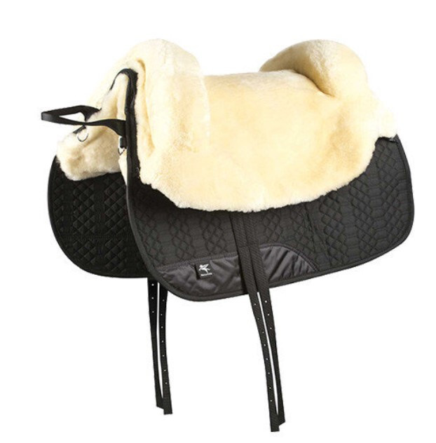 BAREBACK PAD - REAL SHEEPSKIN - WESTERN STYLE - Large