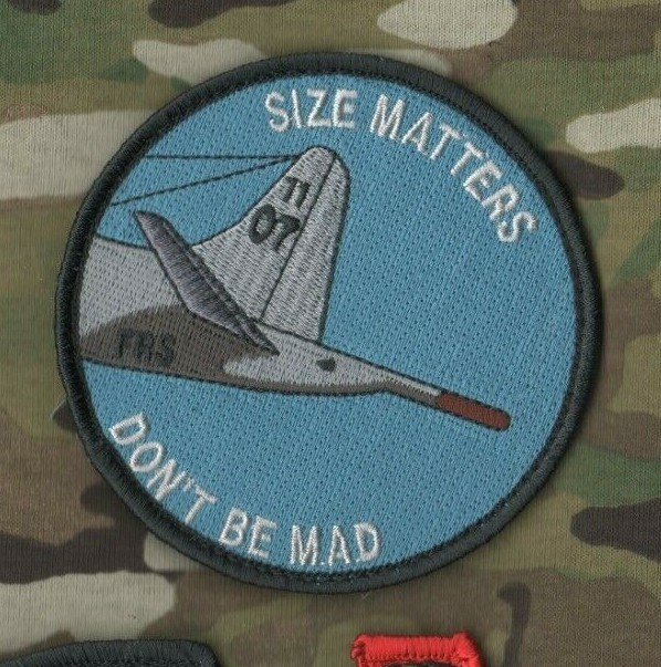 USN P-3 ORION ELECTRA MARITIME SURVEILLANCE "MAD BOOM" SIZE MATTERS vêlkrö PATCH