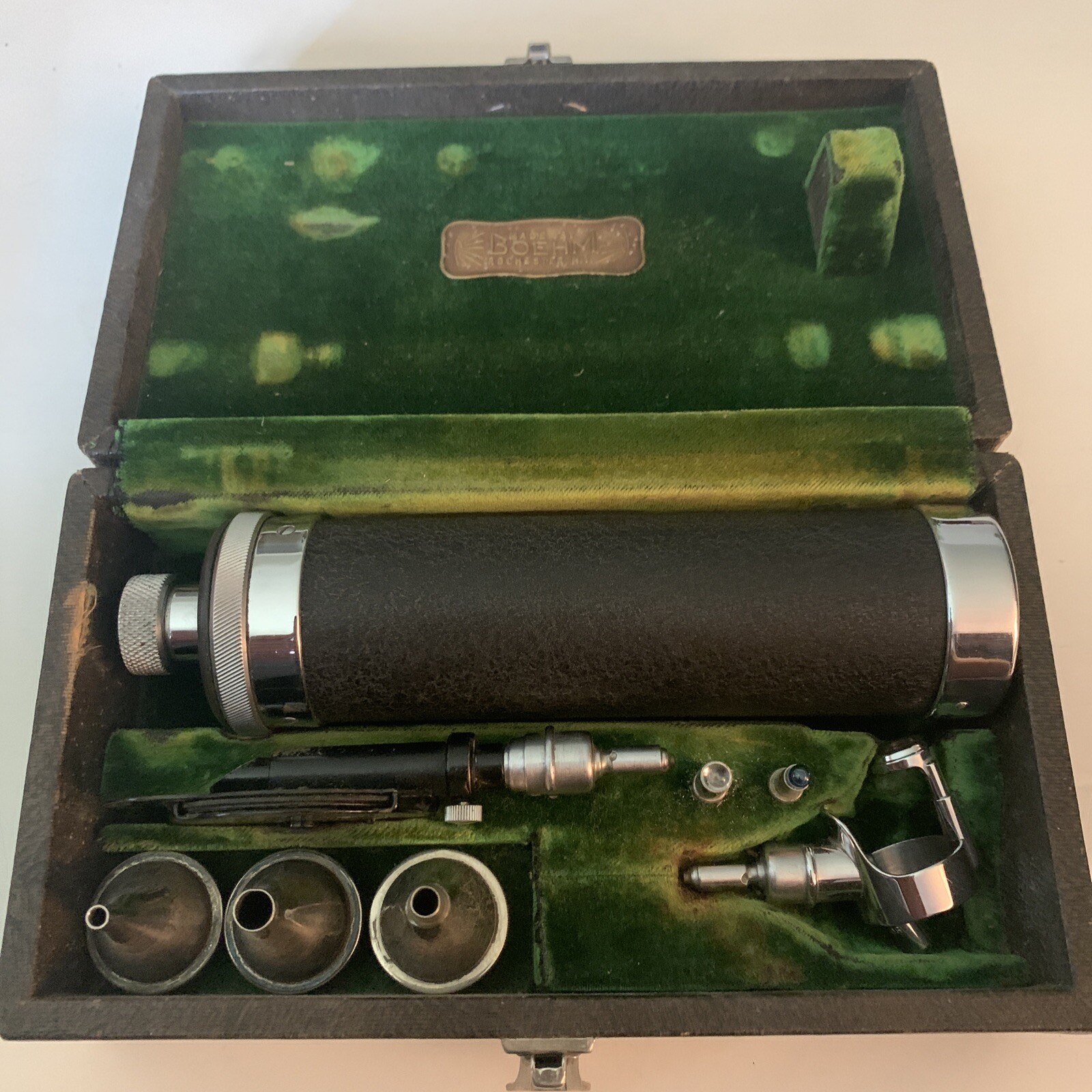 Antique Boehm Otoscope | Ear Nose & Throat | Oddity Vintage Rochester NY Medical