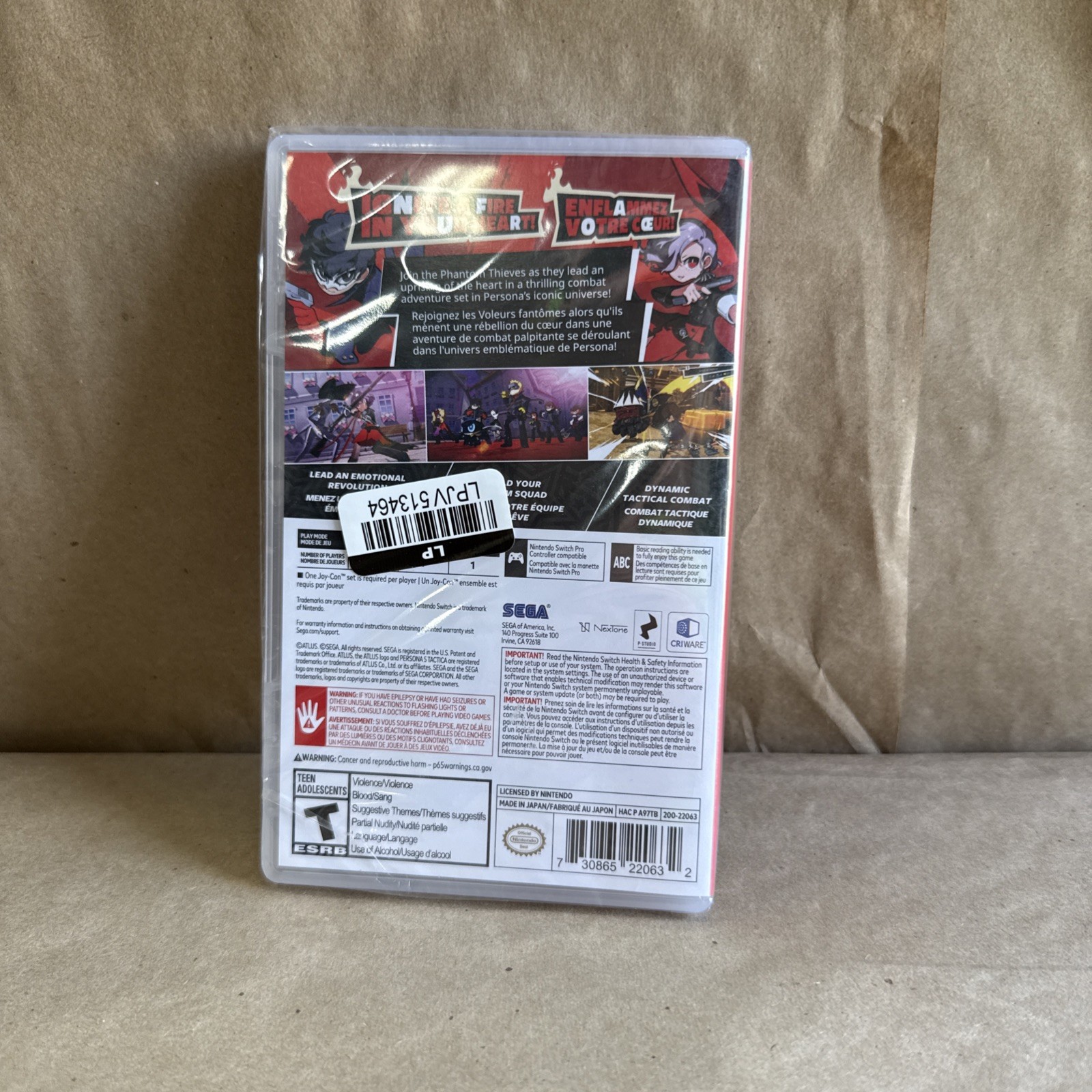 Persona 5 Tactica - Nintendo Switch - NEW SEALED COPY