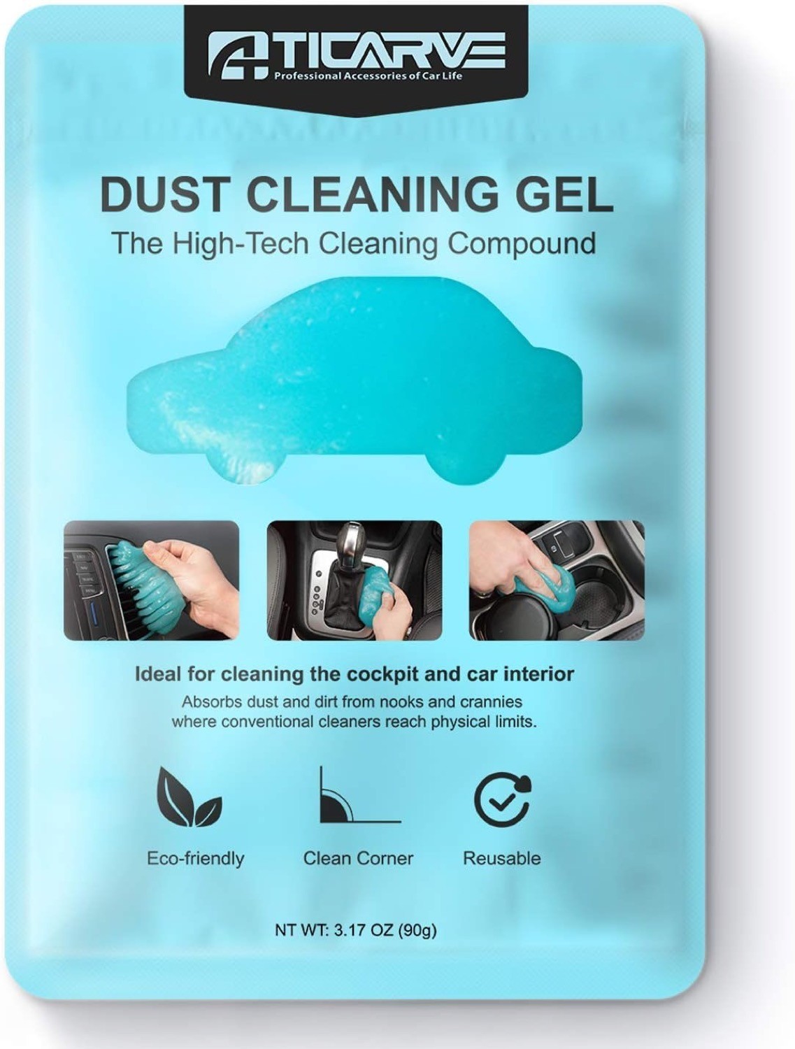 Car Cleaning Gel Putty Interior Dust Remover Slime Laptop Keyboard Cleaner