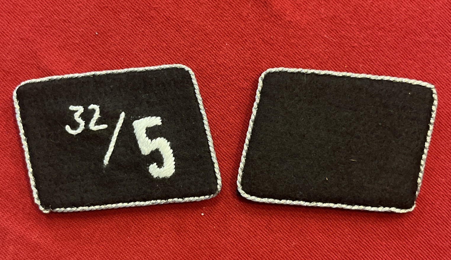 WW2 WWII German Stormtroopers Brownshirts Military collar tabs patches W RZM Tag