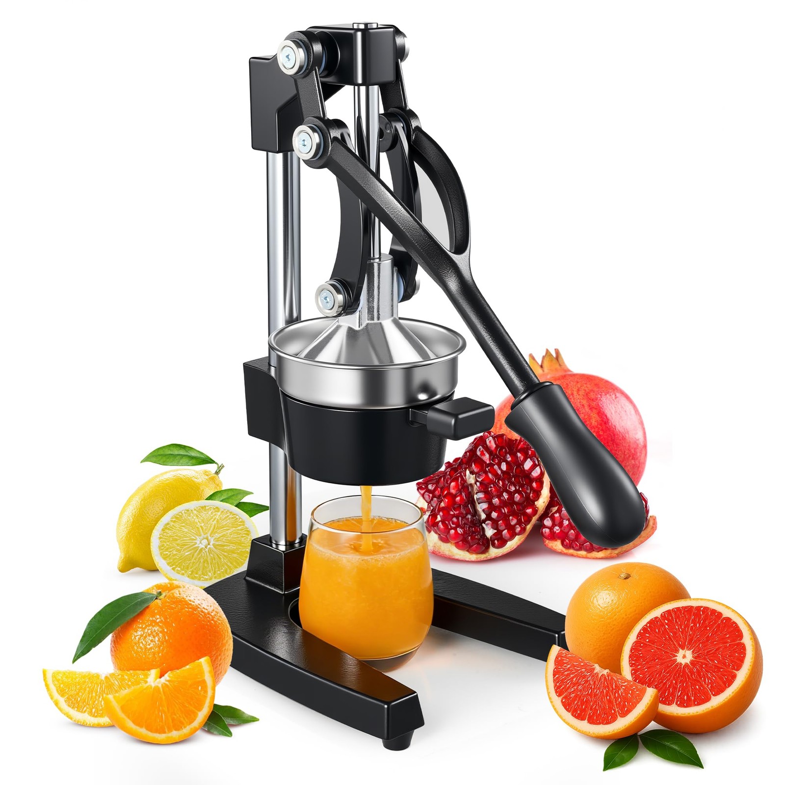 Cast Iron Juicer,Commercial Hand Press Squeezer,Heavy Duty Countertop Citrus ...